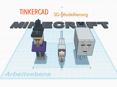 3D- Modellierung Minecraft- Figuren -2